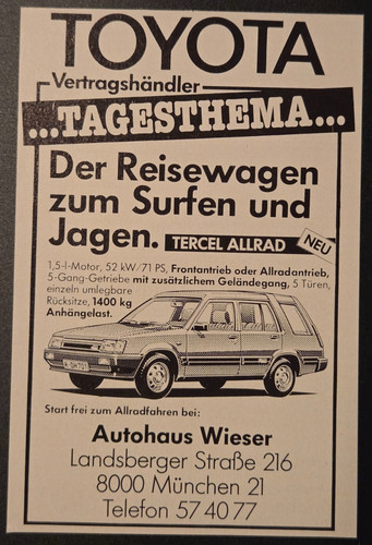 Toyota tercel autohaus - 76.,
