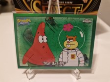 2025 Topps Chrome SpongeBob 25th "Not Until 4" Green Refractor #91