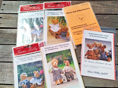 Schnittmuster sammlung teddys - schnittmuster,
