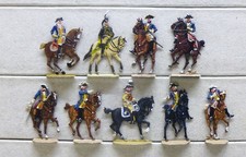 9 Zinnfiguren Preussen 1750 Offiziere Generäle 7jähriger 30mm bemalt