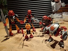 Lego Technic Bionicle Konvolut, von Toa bis Bohrok, Rot