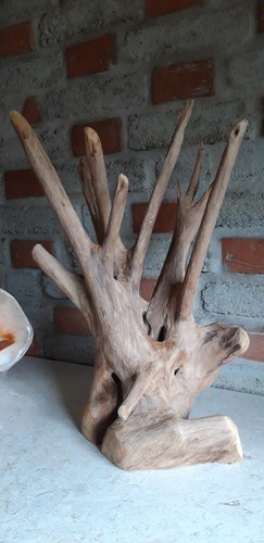Teak wurzelholz skulptur - teak,