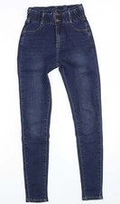 VS Miss Skinny Damenjeans blau Baumwolle Größe 6 L27 in schmalem Reißverschluss