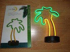 Party LED Neon Lampe Dekoration Palme Tropical Lichtfigur mit TIMER Batterie