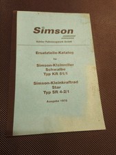 Simson ersatzteilkatalog - simson,