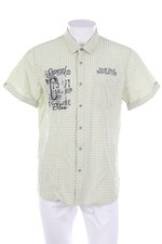 Camp David Hemd Kurzarm Karo kariert  L gelb