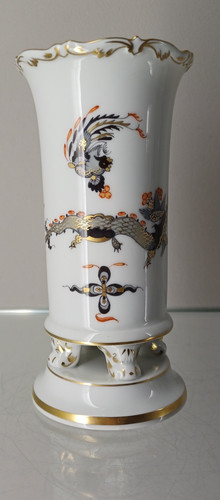 Meissen ofen füsschenvase - meissen,
