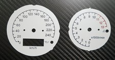 Tachoscheiben passend für Suzuki SV650N Tacho Tachometer SV-650 N Gauge weiß Set