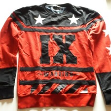 Rot-Schwarzer SWEATPULLI GR. S  REROCK GEBRAUCHT