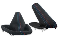 SCHALTMANSCHETTE HANDBREMSSACK FUR BMW E81 E87 1-er ALCANTARA NAHT /M/