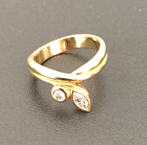 Brillantring 750er gold ring - brillantring,