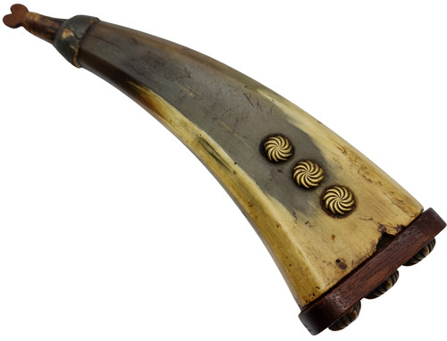 Antikes pulverhorn aus - pulverhorn, der