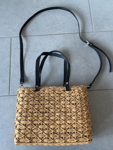 Zara natural wicker hanbag - natural,