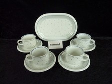 Arzberg " DAILY LAGUNE " 4 Espressotassen 2 tlg. & 1 Platte