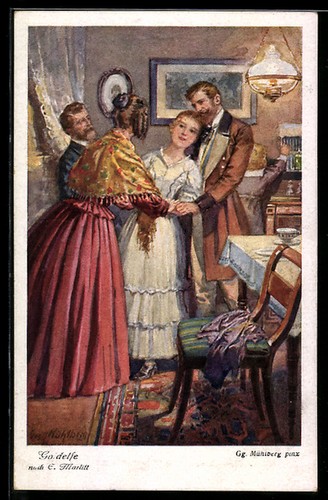 Künstler georg mühlberg - künstler-ak,