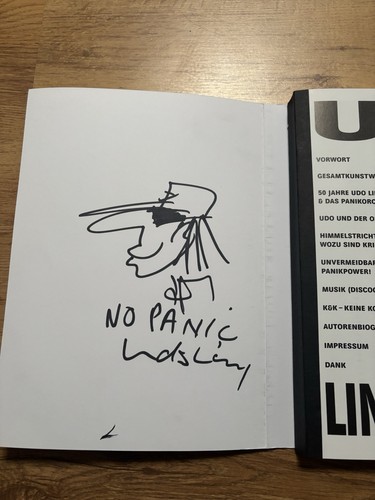 Udo lindenberg signiert - udo,