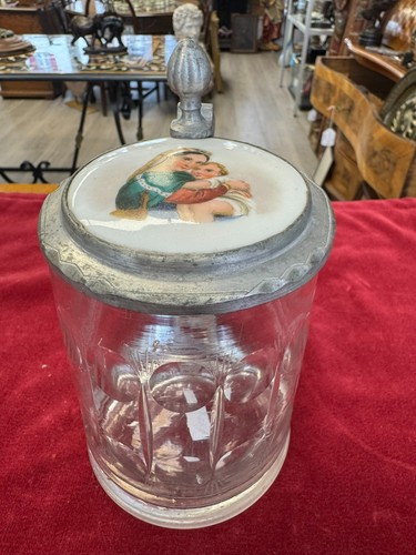 Antiker bierhumpen glas - bierhumpen,