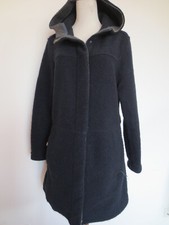 Jacke CMP Walkjacke Walk-Mantel sustainable M 40 mit Wolle dunkelblau Kapuze /D