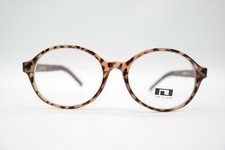 Vintage Tim Dilsen TD 660 Braun Silber Oval Brille Brillengestell eyeglasses NOS