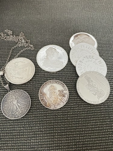 Silber münzen medaillen - silber, /