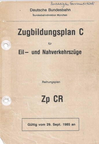 Zugbildungsplan zpcr - zugbildungsplan, c