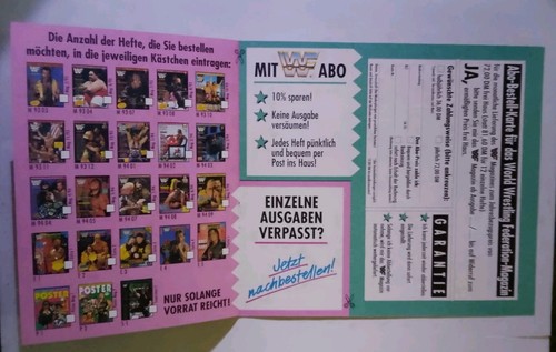 Wwf magazin werbekarte 1997 - magazin,