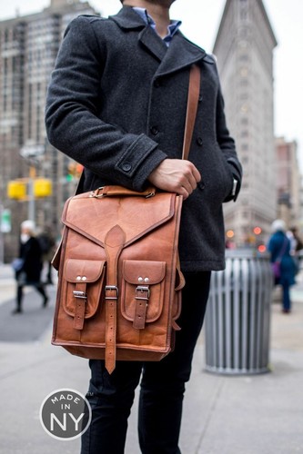 Herren echt leder vintage - echt,