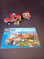 Lego 7942 Feuerwehrfahrzeug mit Anhänger mit BA