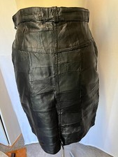 !!  Butterweicher Lederrock  Bleistift Rock  Gr: 40 Schwarz  Patchworks