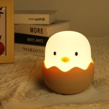 LED Nachttischlampe Nachtlicht Touch Atmosphäres Dimmbar Küken Kinder Nachtlicht