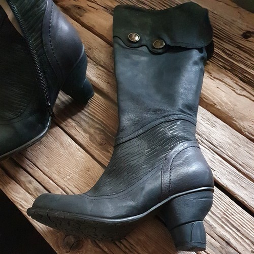 Coole dkode echtleder stiefel - echtleder,