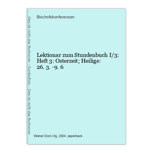 Lektionar zum stundenbuch 3 - zum, i/3