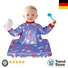 Wasserdichtes Baby-Lätzchen | Arm-Verstärkung | Hochstuhl-Befestigung