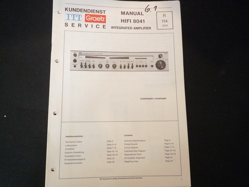 Original service manual - original,