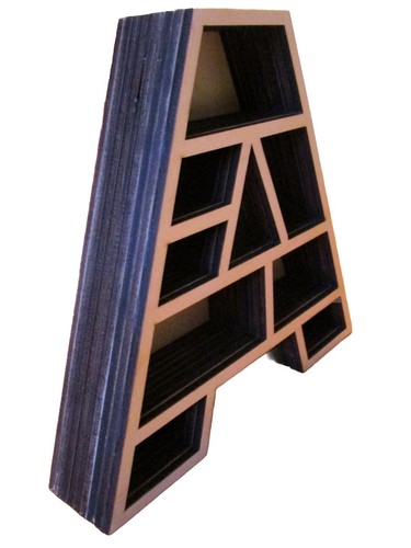 Holz buchstabenregal buchstabe - holz,