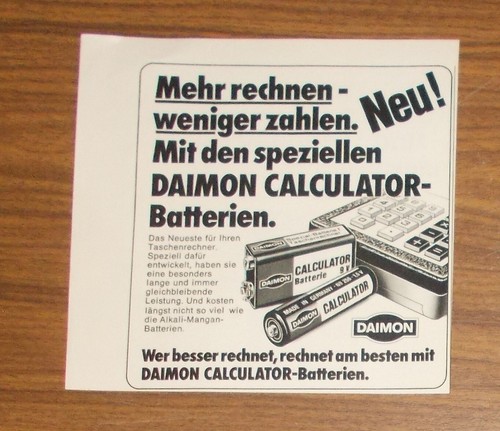 Seltene werbung daimon - seltene,