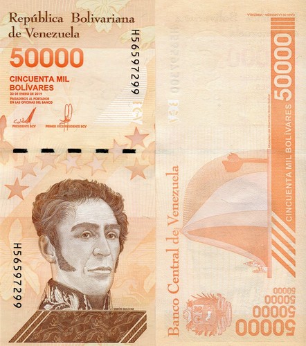 Venezuela banknote 50000 - banknote,