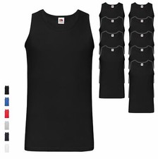 10er Pack Fruit of the Loom Valueweight Athletic Vest Unterhemd Axelshirt Shirt