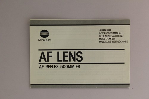 Minolta lens reflex - af, af