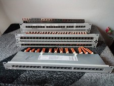5 Stück Patchfeld Patch Panel CAT. 6 CAT.6/CI.E 24 Port 19" Telegärtner