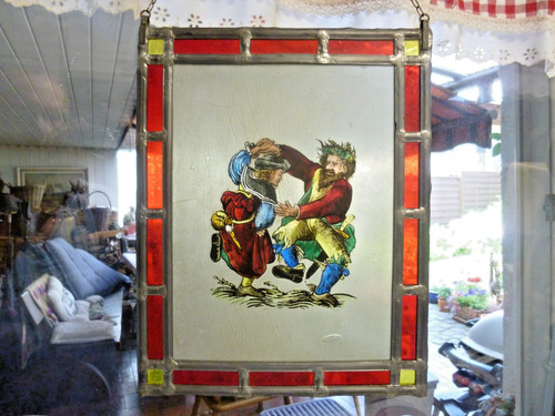 Hinterglasbild tanz um - tanz,