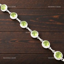 Natürliche Peridot Sterling