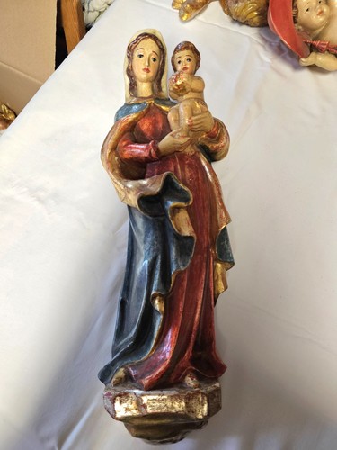 Große antike heiligenfigur - antike,