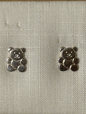 Stecker Ohrring Panda In Farbe Silber Material silber 925 (O-53)