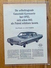 Opel Admiral Reisewagen Oldtimer Original 1966 Vintage Advert Werbung Reklame