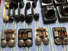 Telefon W48 konvolut alt Ersatzteile Bakelit schwarz weiss