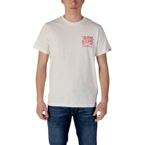 Replay cream cotton - replay, sportswear