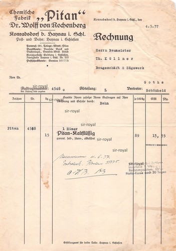 Chemische fabrik pitan 1937 - fabrik,