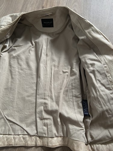 Echt leder jacke beige - echt,