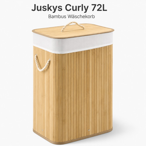 Juskys wäschekorb bambus - juskys,